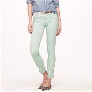 J. Crew Women’s Mint Green Denim Jeans Lightweight